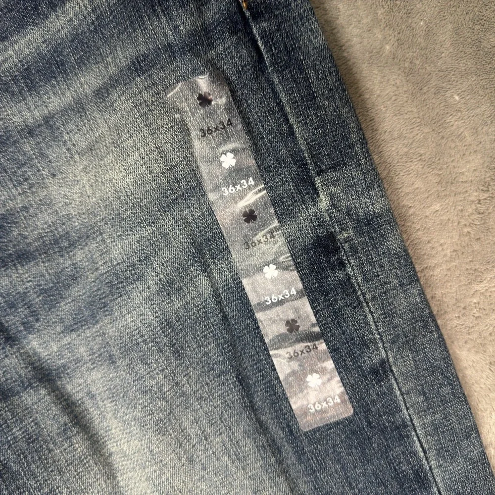 Lucky Brand Jeans Mens 36x34 412 Athletic Slim 2 Way Stretch Medium Wash Denim - Picture 5 of 15